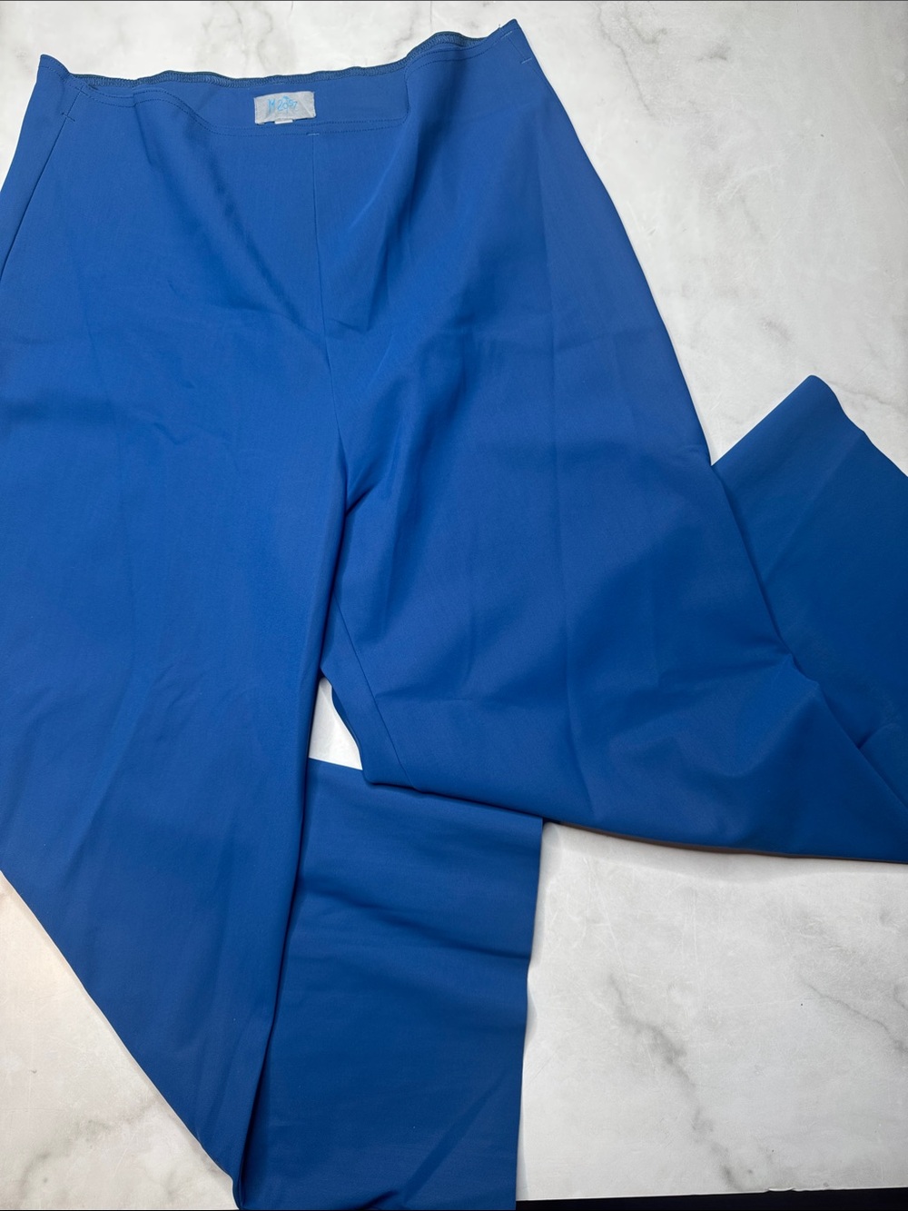 Maria Pinto M2057 Kamala Wide Leg Crop Pant in Cobalt Blue